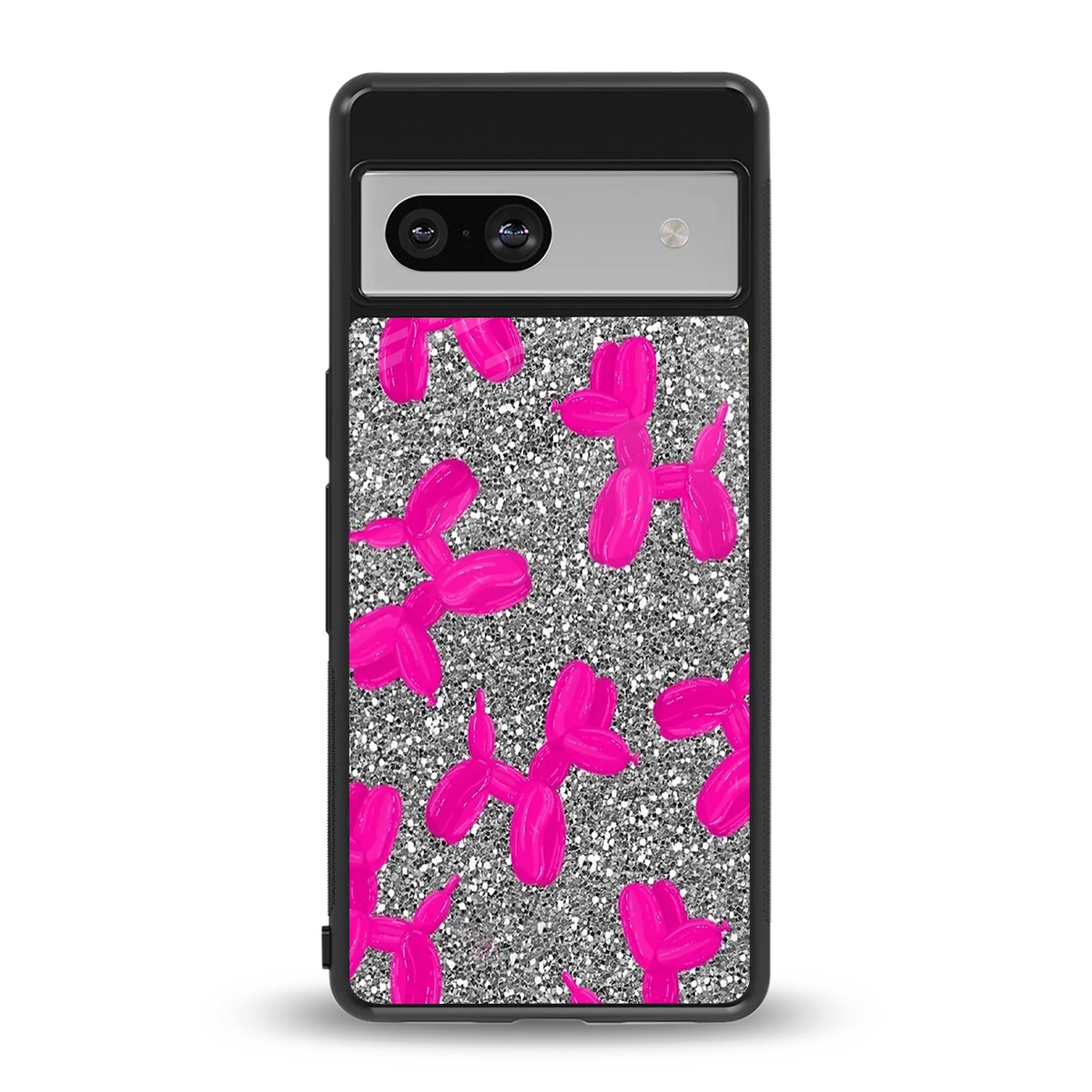 Glittery Ride back phone cover | glass case for google pixel 7