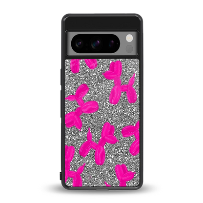 Glittery Ride back phone cover | glass case for google pixel 8 pro