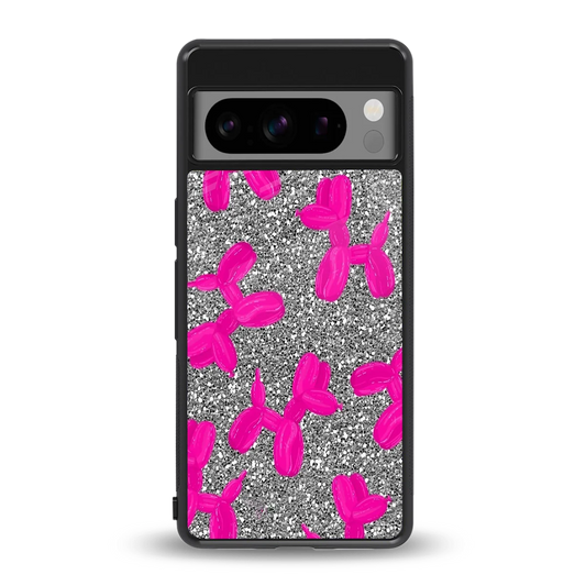 Glittery Ride back phone cover | glass case for google pixel 8 pro