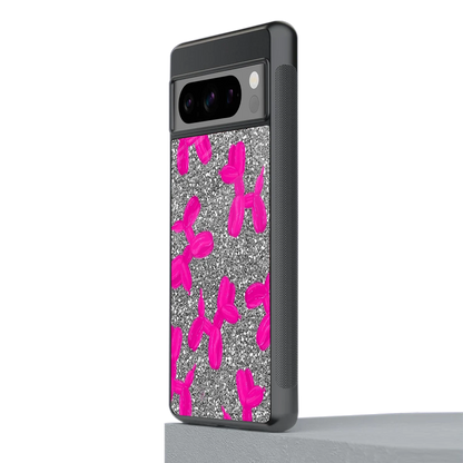 Glittery Ride stylish phone case for google pixel 8 pro | glossy glass and slim fit