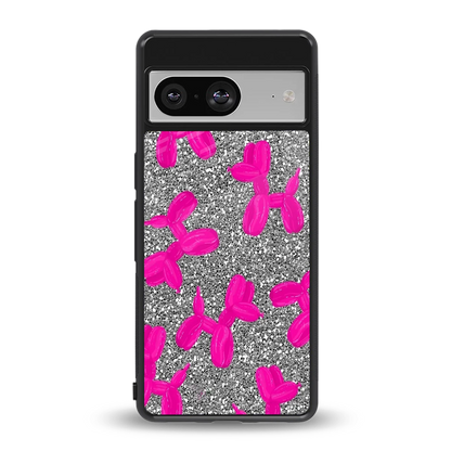 Glittery Ride back phone cover | glass case for google pixel 8