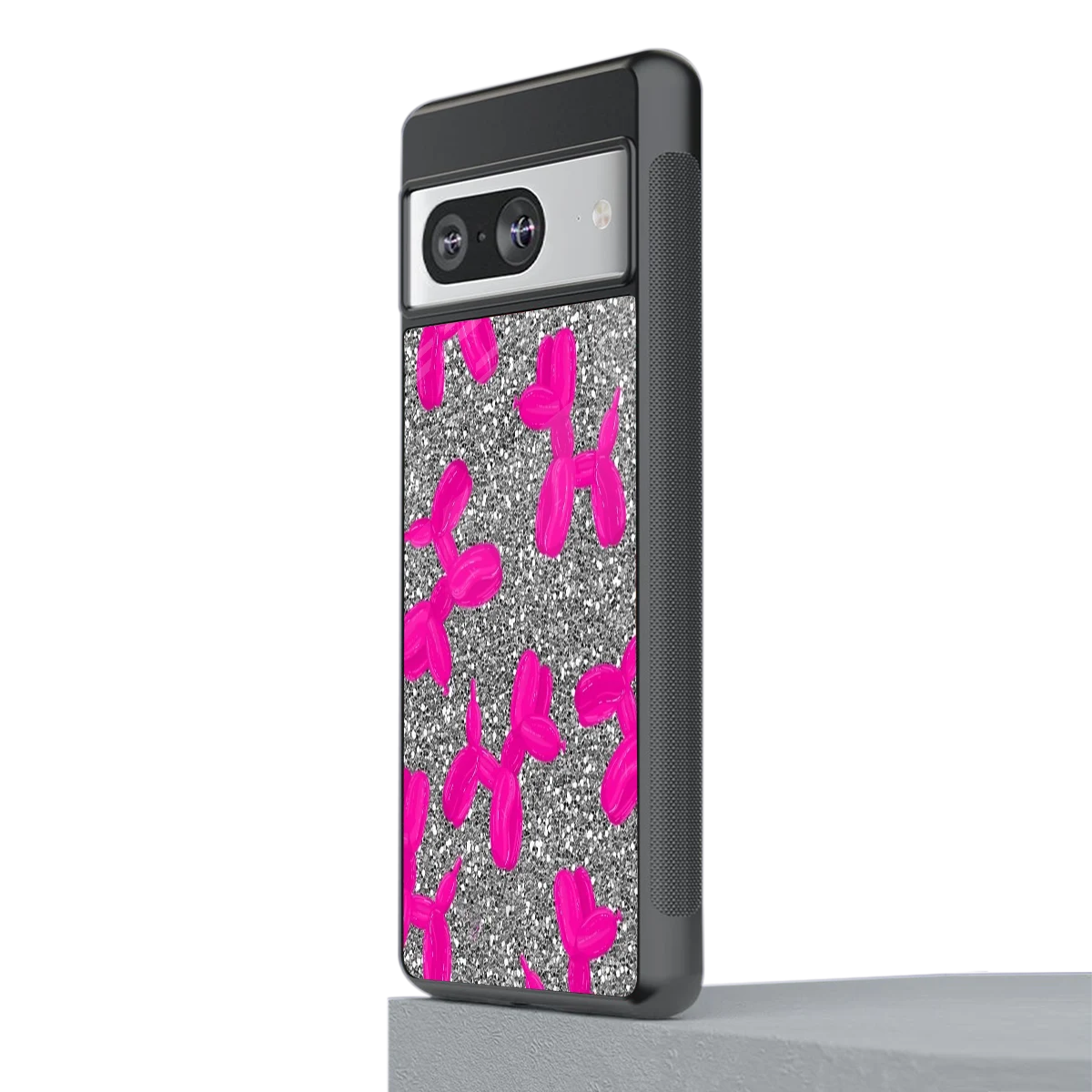 Glittery Ride stylish phone case for google pixel 8 | glossy glass and slim fit