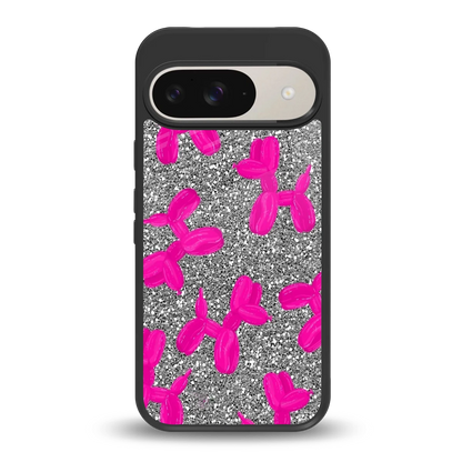 Glittery Ride back phone cover | glass case for google pixel 9