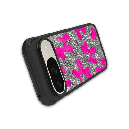 Glittery Ride stylish phone case for google pixel 9 | glossy glass and slim fit