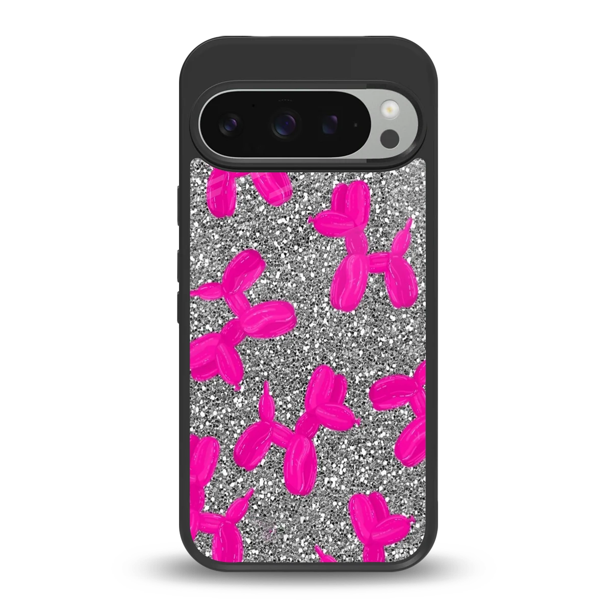 Glittery Ride back phone cover | glass case for google pixel 9 pro
