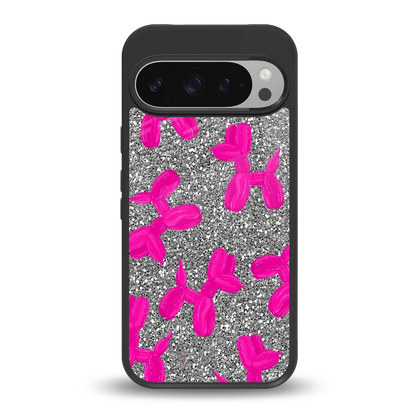 Glittery Ride back phone cover | glass case for google pixel 9 pro
