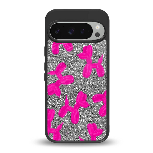 Glittery Ride back phone cover | glass case for google pixel 9 pro xl