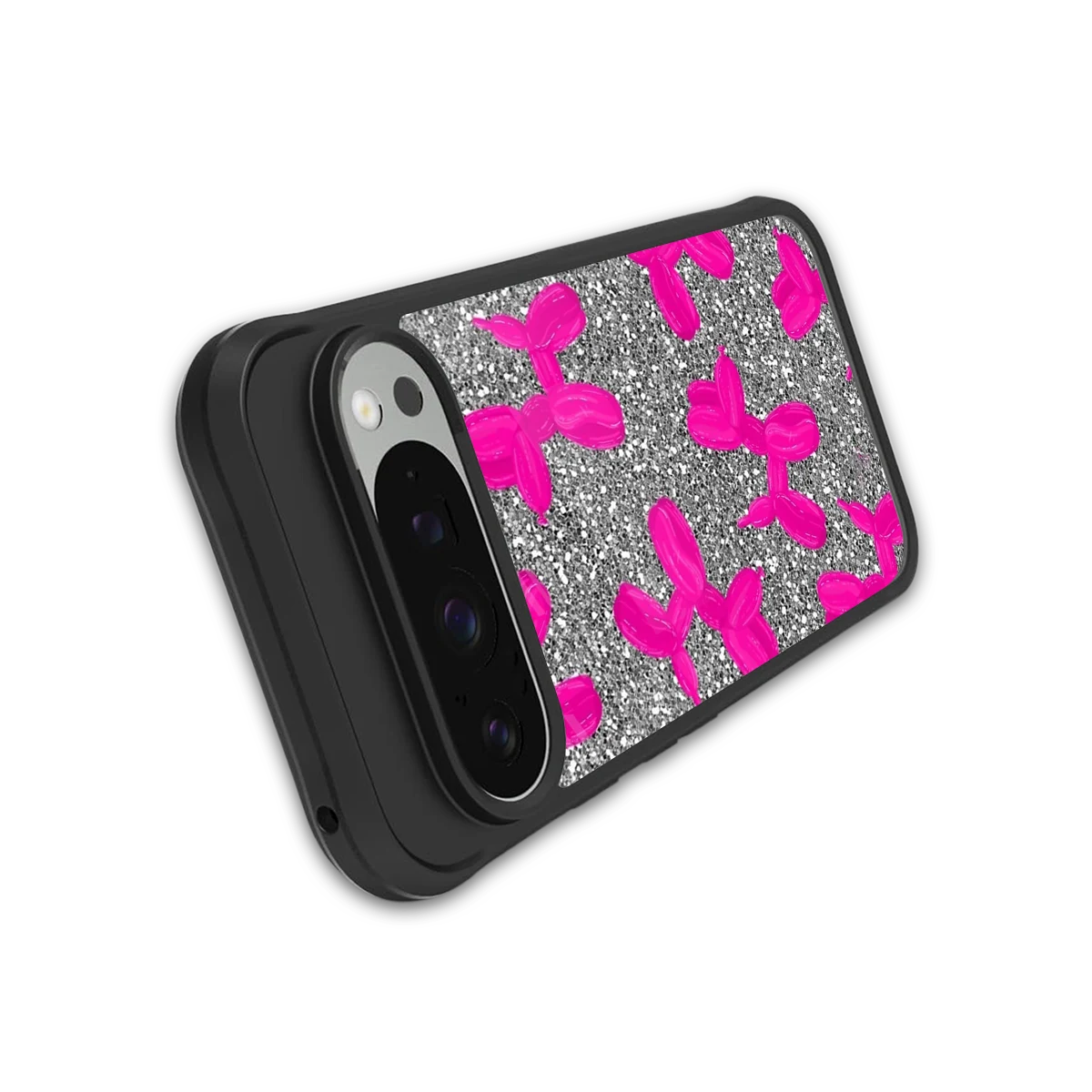 Glittery Ride stylish phone case for google pixel 9 pro | glossy glass and slim fit