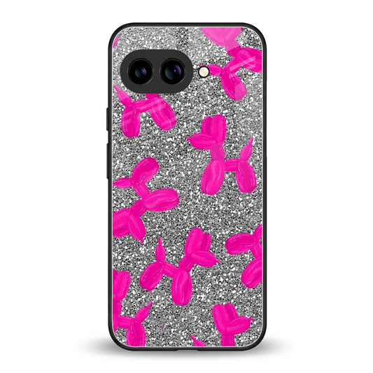 Glittery Ride back phone cover | glass case for google pixel 9a
