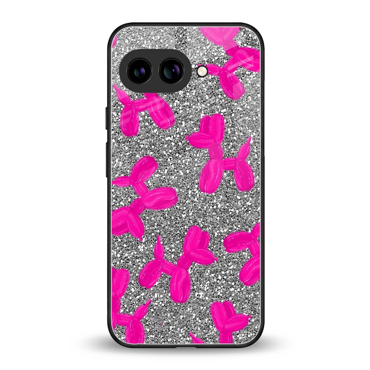 Glittery Ride back phone cover | glass case for google pixel 10a