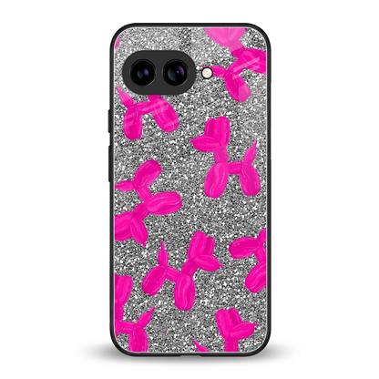 Glittery Ride back phone cover | glass case for google pixel 10a