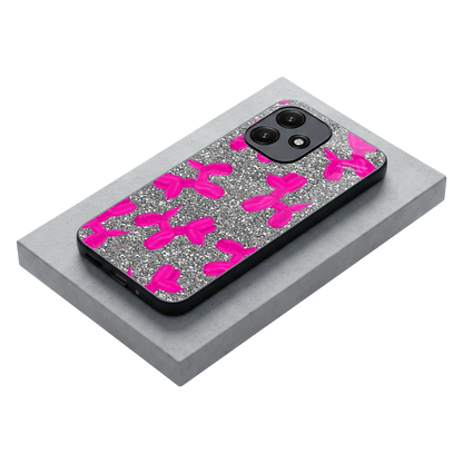 Glittery Ride stylish phone case for redmi 12 5g | glossy glass and slim fit