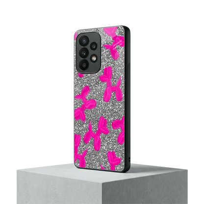 Glittery Ride samsung galaxy a23 mobile cover | shockproof glass phone case
