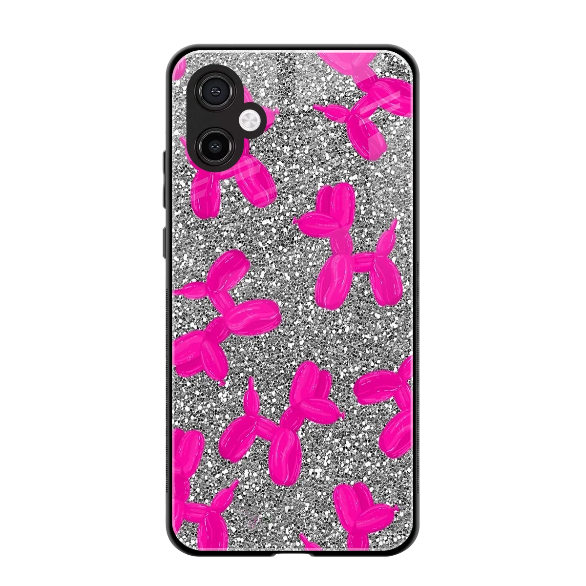 Glittery Ride back phone cover | glass case for samsung galaxy a06 5g