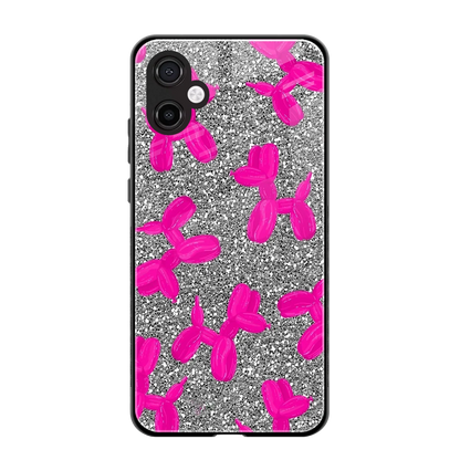 Glittery Ride back phone cover | glass case for samsung galaxy a06 5g