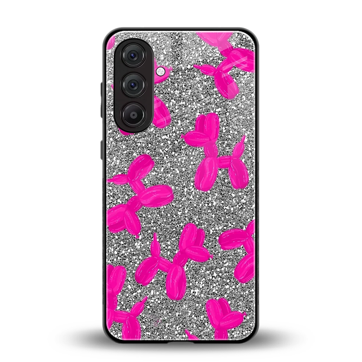 Glittery Ride back phone cover | glass case for samsung galaxy a37 5g
