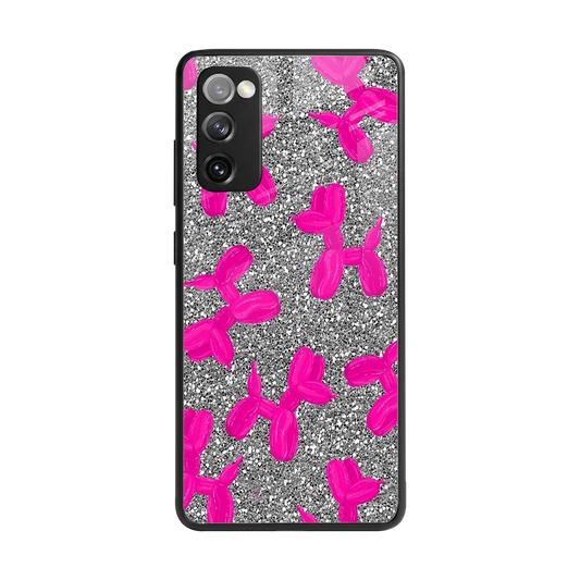 Glittery Ride back phone cover | glass case for samsung galaxy s20 fe