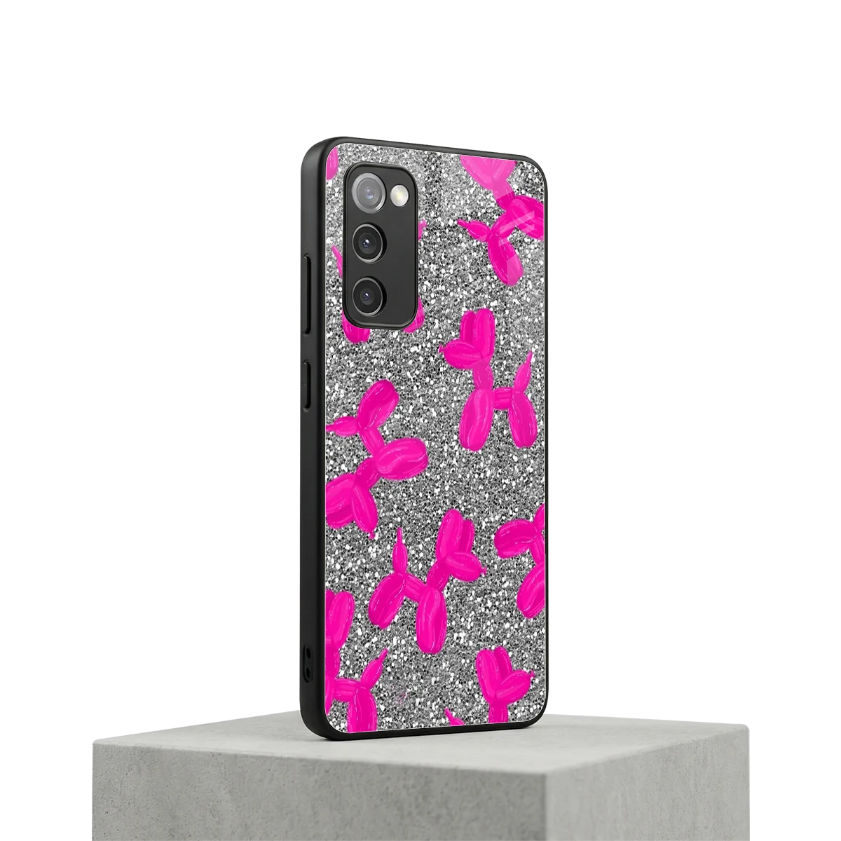 Glittery Ride samsung galaxy s20 fe mobile cover | shockproof glass phone case