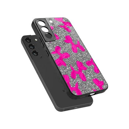 Glittery Ride sleek samsung galaxy s22 cover with tempered glass back and TPU edges
