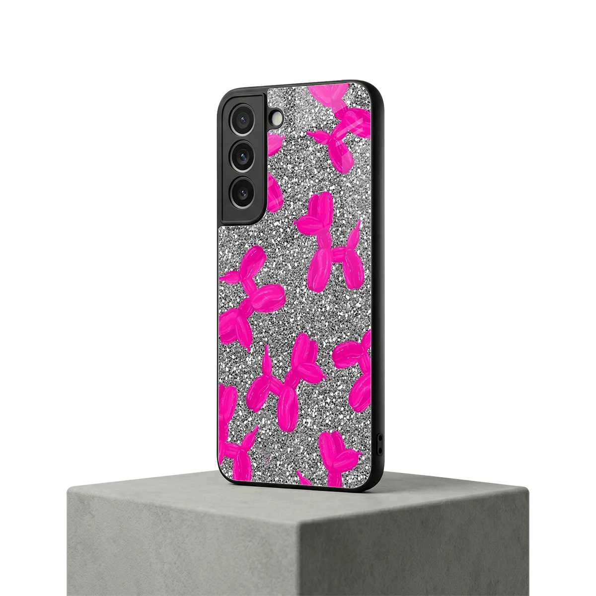 Glittery Ride samsung galaxy s22 mobile cover | shockproof glass phone case