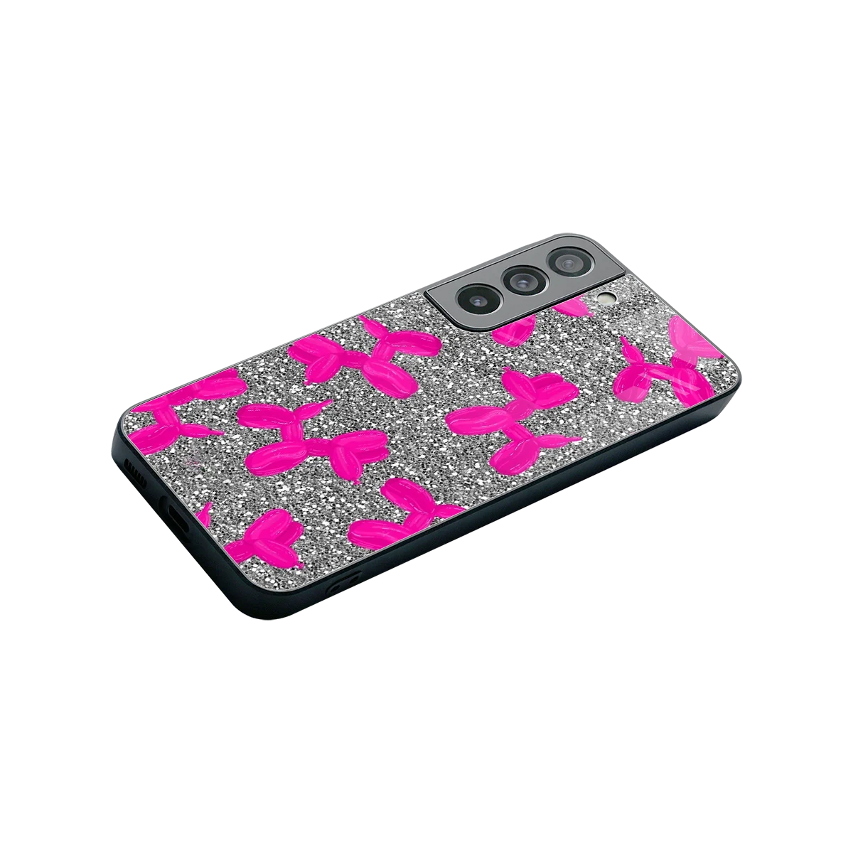 Glittery Ride stylish phone case for samsung galaxy s22 | glossy glass and slim fit
