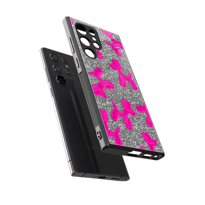 Glittery Ride sleek samsung galaxy s24 ultra cover with tempered glass back and TPU edges