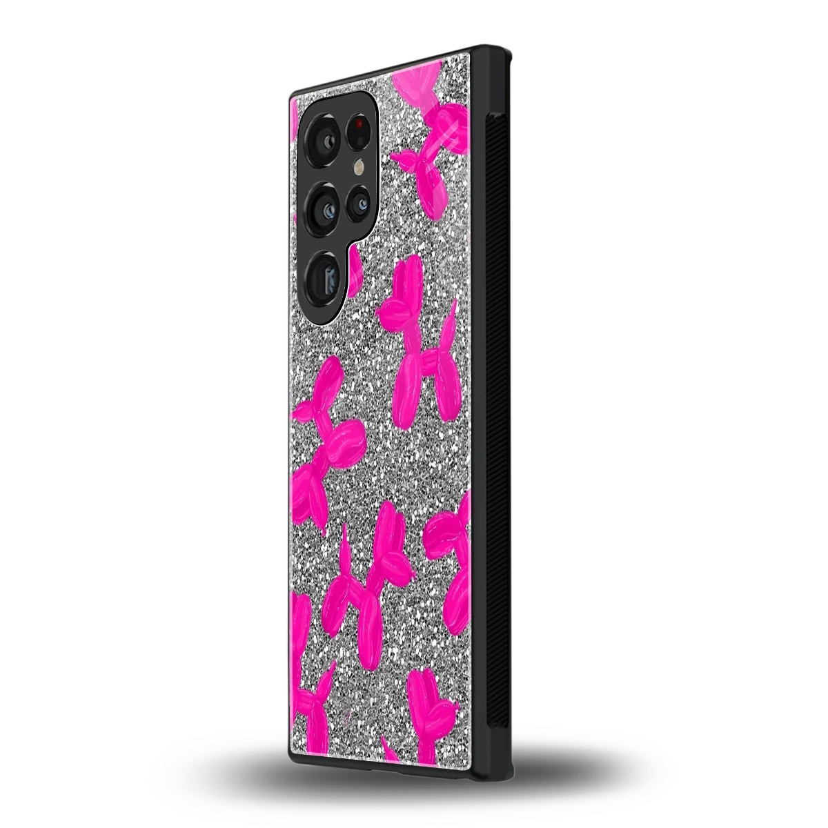 Glittery Ride samsung galaxy s23 ultra mobile cover | shockproof glass phone case