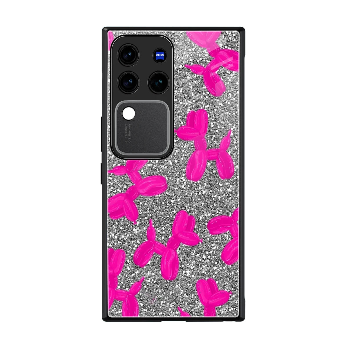 Glittery Ride back phone cover | glass case forvivo v30 pro