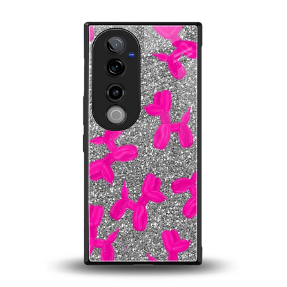 Glittery Ride back phone cover | glass case for vivo v40 pro