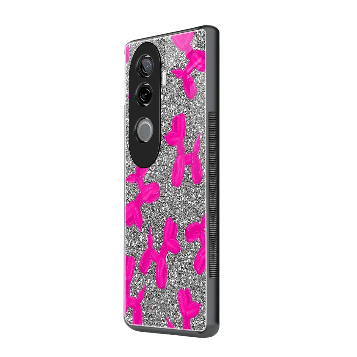 Glittery Ride vivo v40e mobile cover | shockproof glass phone case