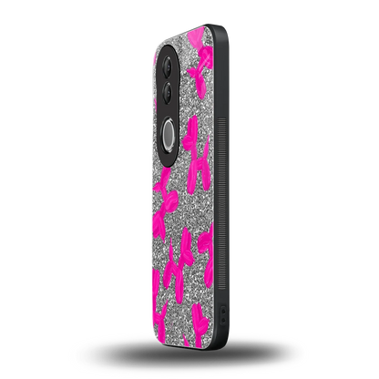 Glittery Ride vivo v50 mobile cover | shockproof glass phone case