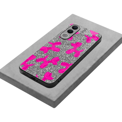 Glittery Ride stylish phone case for vivo v70 fe | glossy glass and slim fit
