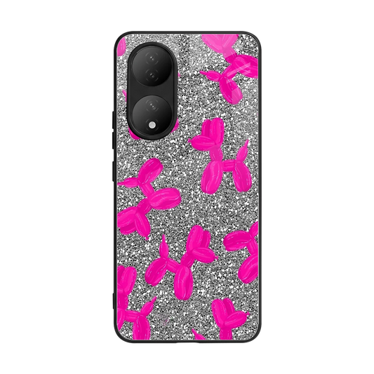 Glittery Ride back phone cover | glass case for Vivo-y100