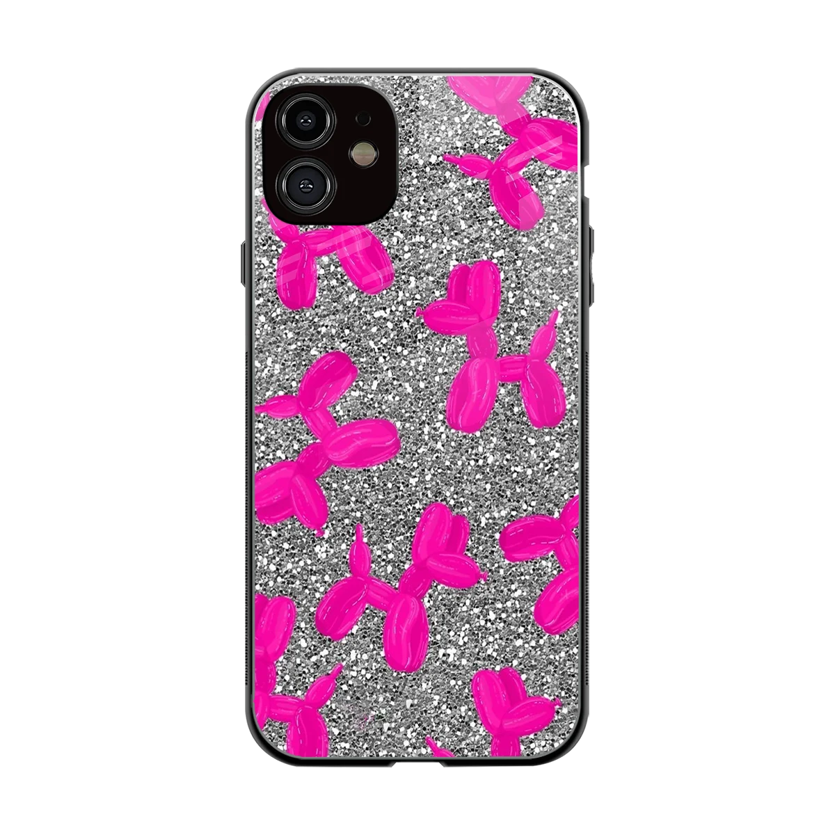 Glittery Ride back phone cover | glass case for iphone 12