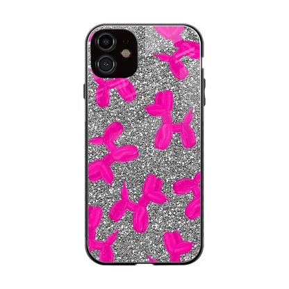 Glittery Ride back phone cover | glass case for iphone 12