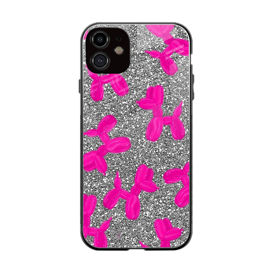 Glittery Ride back phone cover | glass case for iphone 12