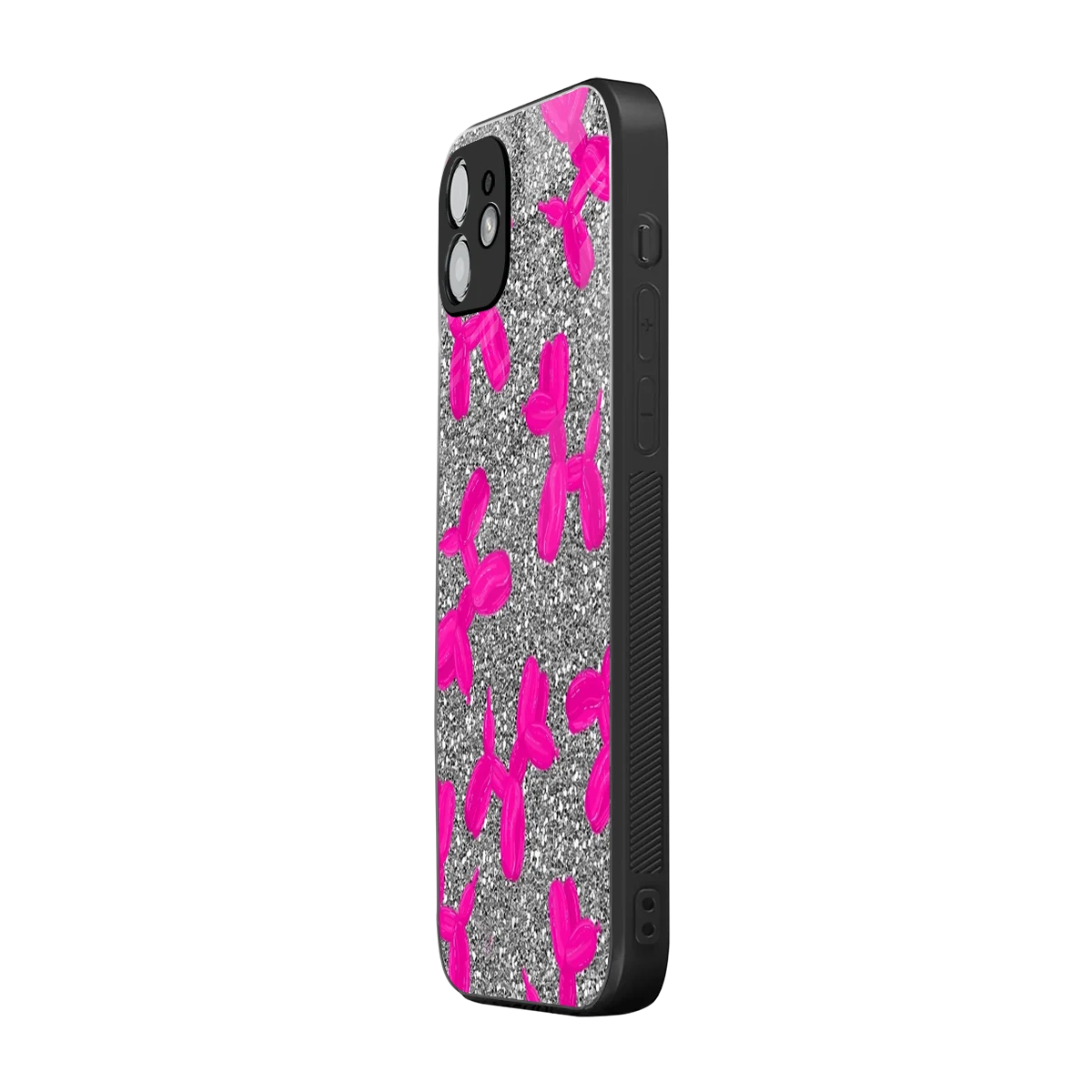 Glittery Ride iphone 12 mobile cover | shockproof glass phone case