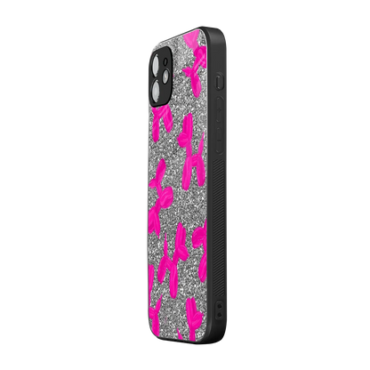 Glittery Ride iphone 12 mobile cover | shockproof glass phone case