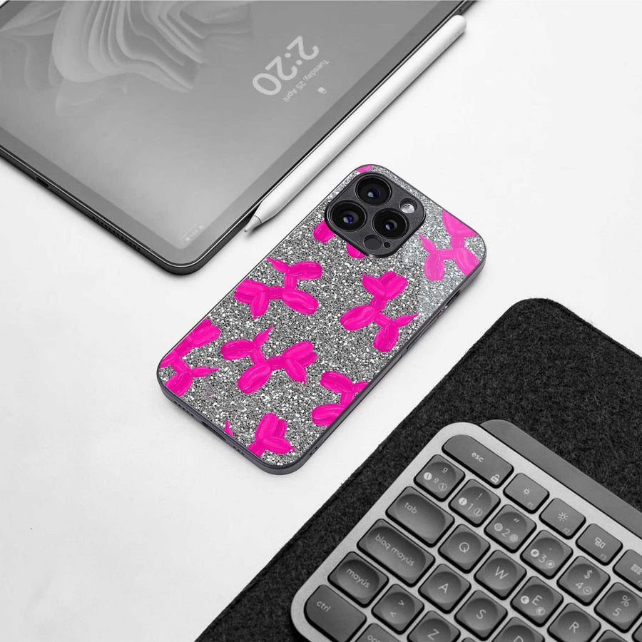 Glittery Ride Phone Case for Iphone 13 Pro | Glass Case