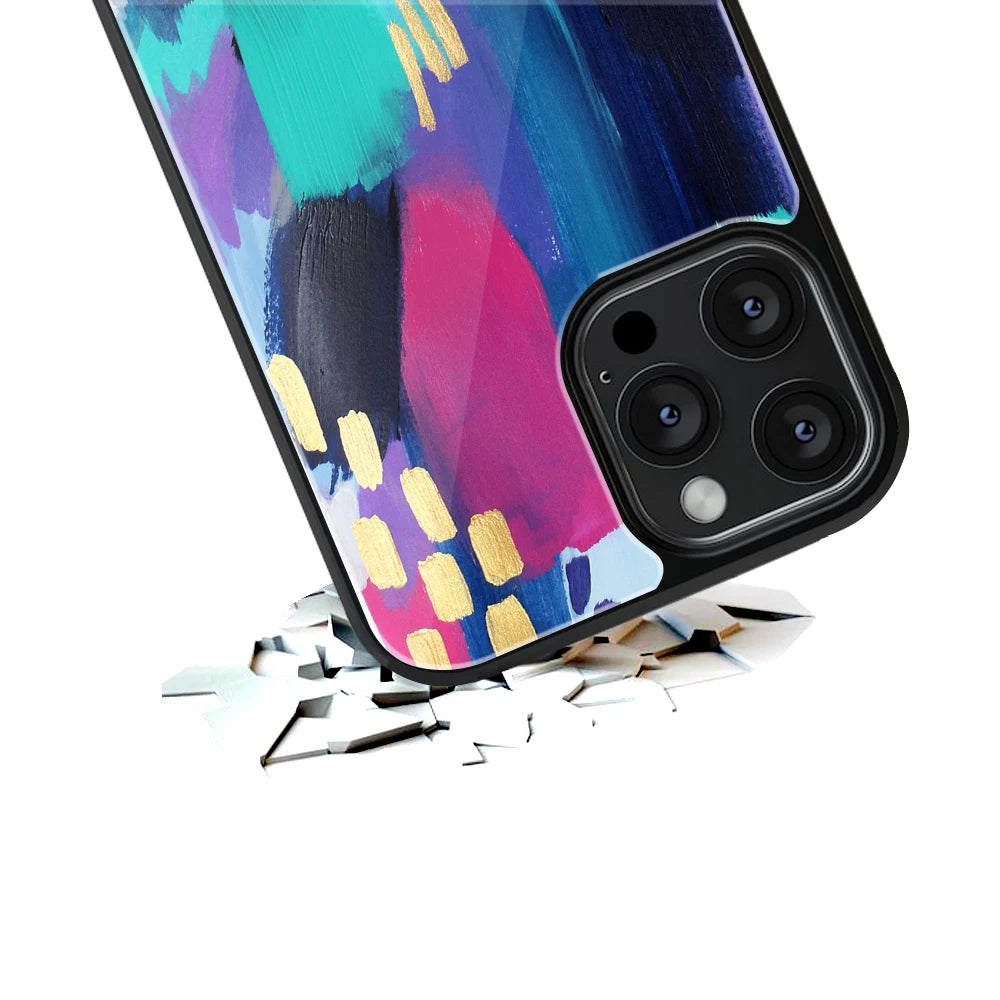 Durable Glass Back Mobile Case for iPhone, Samsung, OnePlus, Google Pixel, Redmi, Vivo, Oppo