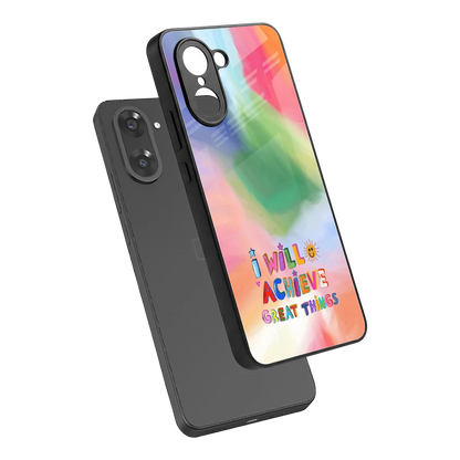 Goal Setter sleek oneplus nord ce5 5g cover with tempered glass back and TPU edges