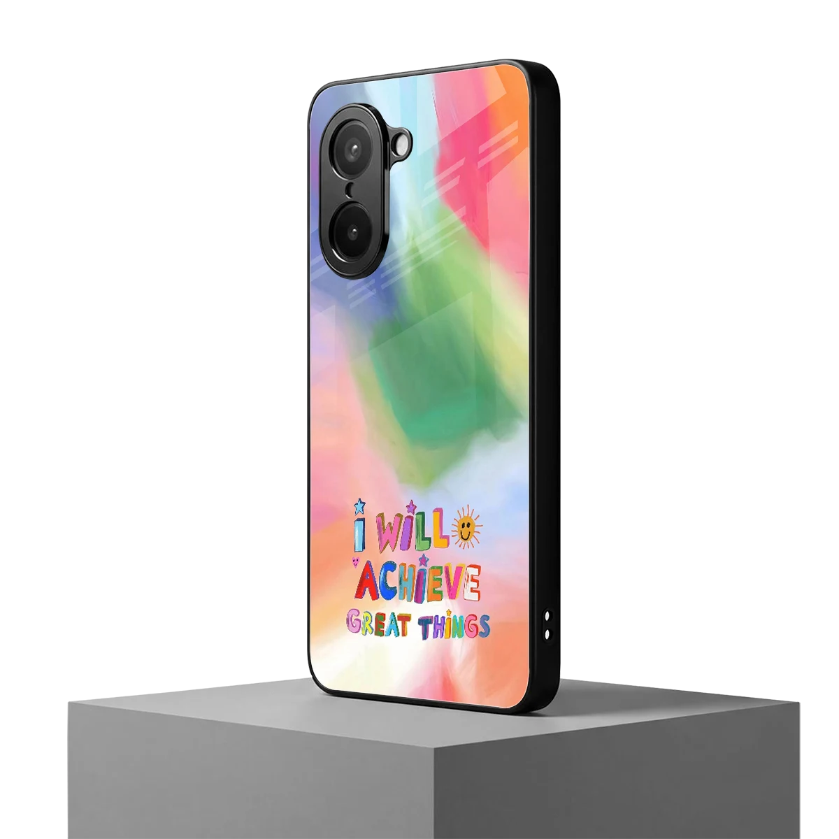Goal Setter oneplus nord ce5 5g mobile cover | shockproof glass phone case