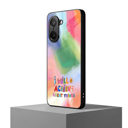 Goal Setter oneplus nord ce5 5g mobile cover | shockproof glass phone case
