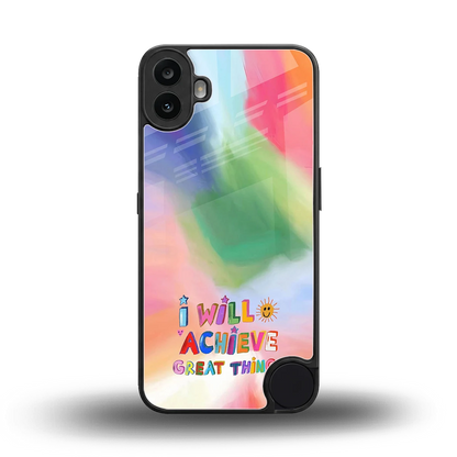 Goal Setter back phone cover | glass case for cmf nothing phone 1