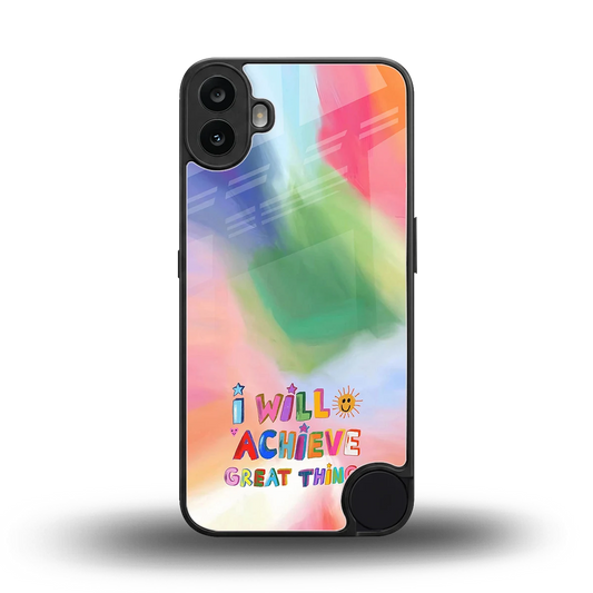Goal Setter back phone cover | glass case for cmf nothing phone 1