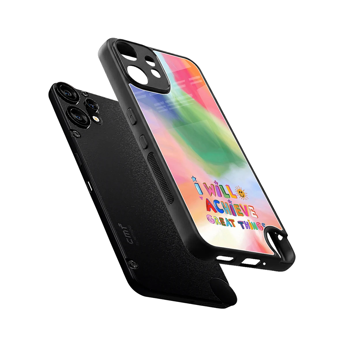 Goal Setter sleek cmf nothing phone 2 pro cover with tempered glass back and TPU edges