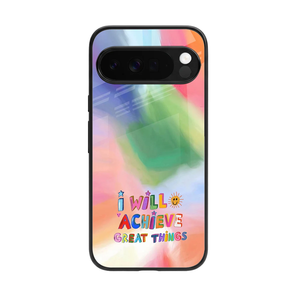 Goal Setter back phone cover | glass case for google pixel 10 pro xl