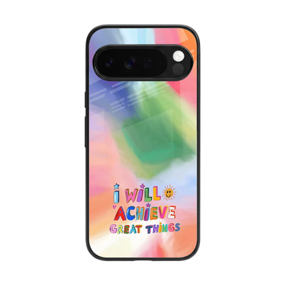 Goal Setter back phone cover | glass case for google pixel 10 pro xl