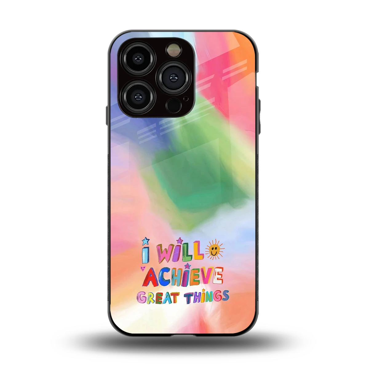 Goal Setter back phone cover | glass case for iphone 13 pro