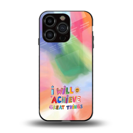Goal Setter back phone cover | glass case for iphone 13 pro